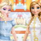 Arcade River elsa and anna work dress up