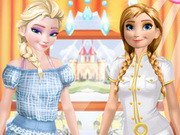 Arcade River elsa and anna work dress up