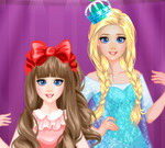 Arcade River elsa sisters makeup party