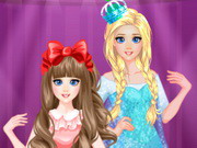 Arcade River elsa sisters makeup party